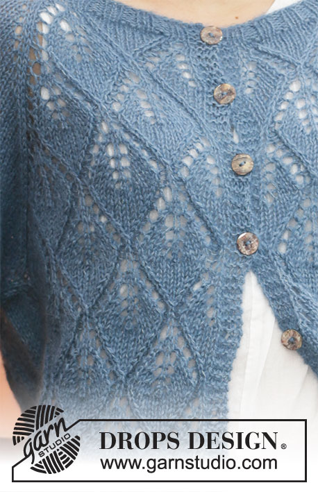 Blue Spruce Jacket DROPS 205 15 Modèles tricot gratuits de DROPS Design