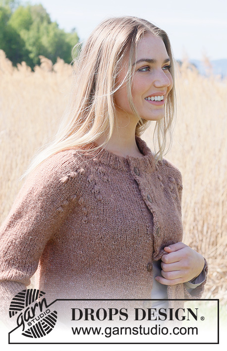 Winter Berry Cardigan Drops Free Knitting Patterns By Drops