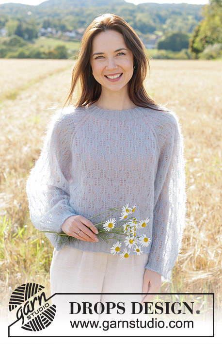 Hazy Dream Drops Free Knitting Patterns By Drops Design