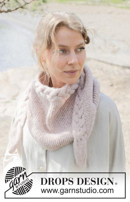 Swans Embrace Shawl DROPS 253 28 Modèles tricot gratuits de DROPS