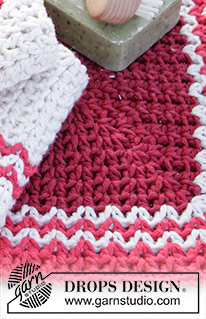Christmas Treat / DROPS Extra 0-1070 - DROPS Cotton Viscose lõngast heegeldatud kalender / tasku jõuludeks