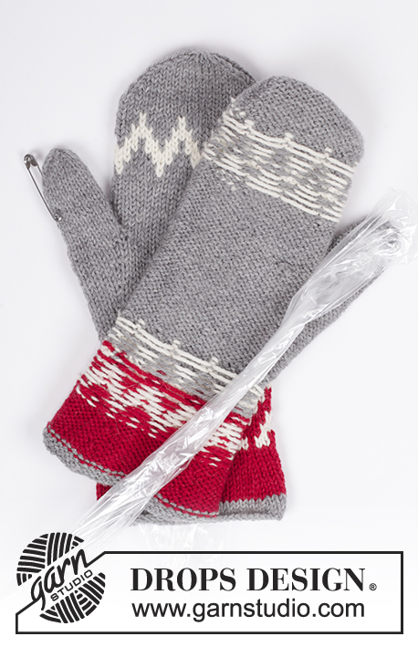 Christmas Mittens / DROPS Extra 0-1328