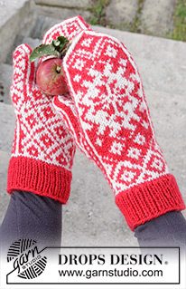 Christmas Mittens / DROPS Extra 0-1341