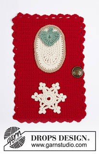 Advent Calendar Doors / DROPS Extra 0-1392 - DROPS Safran lõngast heegeldatud kaunistus Jõulukalender -  kaunistustega uksed jõuludeks