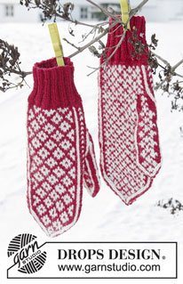 Christmas Mittens / DROPS Extra 0-1404