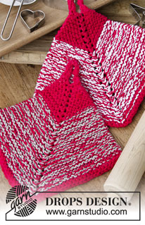Christmas Potholders & Trivets / DROPS Extra 0-1405