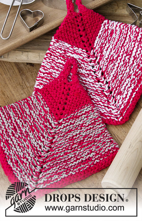 Christmas Potholders & Trivets / DROPS Extra 0-1405