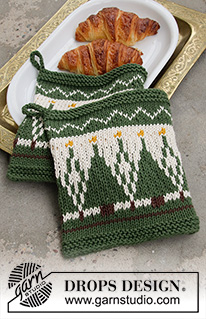 Christmas Potholders & Trivets / DROPS Extra 0-1462