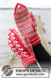 Christmas Mittens / DROPS Extra 0-1469