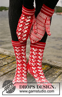 Christmas Mittens / DROPS Extra 0-1469