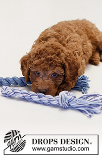 Drag & Pull / DROPS Extra 0-1526 - Leke til hund i DROPS Paris. Arbeidet tvinnes og knytes.