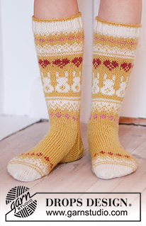 Halvhöga sockar / DROPS Extra 0-1536