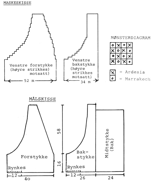 Diagram measurements for DROPS Extra 0-168