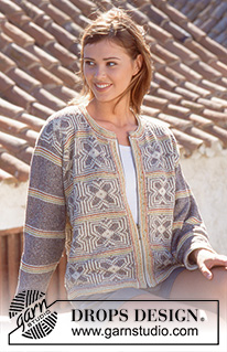 DROPS Extra 0-19 - DROPS Norwegian jacket in “Silke-Tweed” with zip or buttons. Size S-XL. 