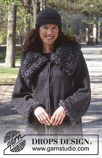 DROPS Extra 0-40 - DROPS jacket in “Alaska” with collar in “Puddel” and “Chenille”.  Size S - L.