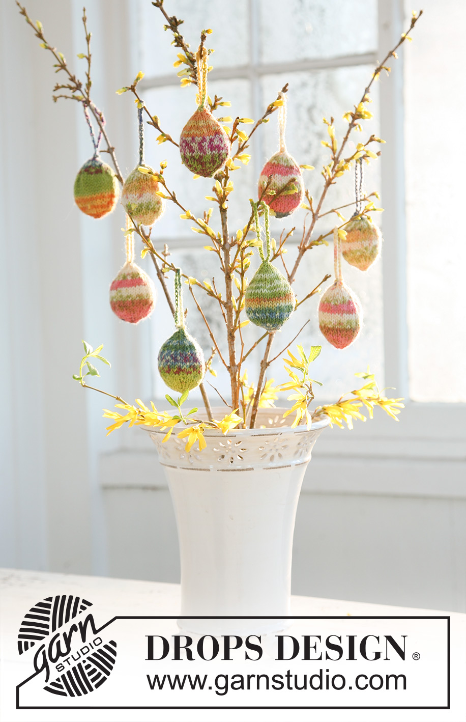 Fabelous Easter Eggs / DROPS Extra 0-502 - Uova di Pasqua DROPS in Fabel.