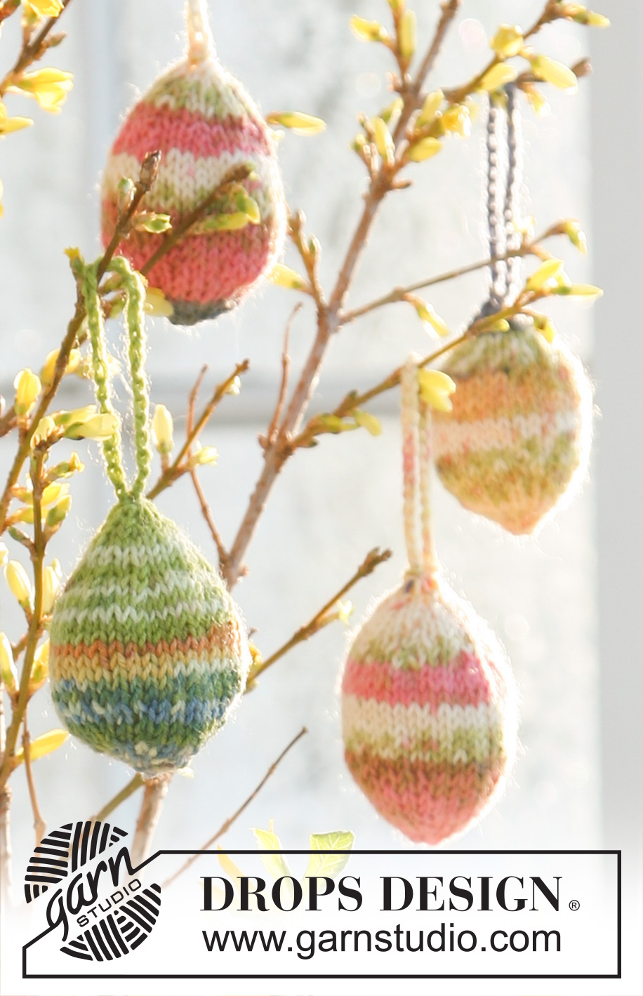 Fabelous Easter Eggs / DROPS Extra 0-502 - Uova di Pasqua DROPS in Fabel.