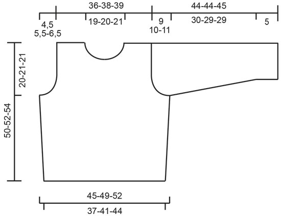 Diagram measurements for DROPS Extra 0-54