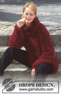 DROPS Extra 0-61 - DROPS sweater in “Pelliza” with large collar. Short or long version. Size 8 years – L.