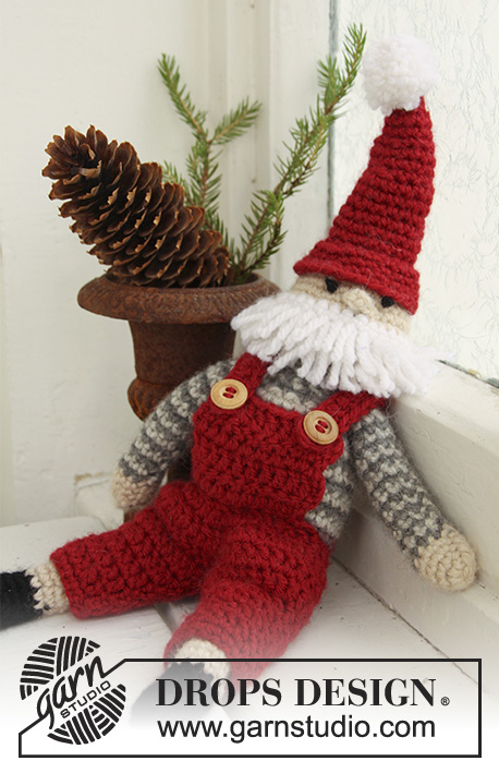 Father Christmas / DROPS Extra 0-721 - Free crochet patterns by DROPS Design