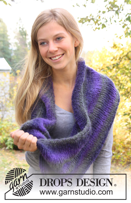 DROPS Extra 0-744 - Knitted DROPS neck warmer in ”Verdi”. 