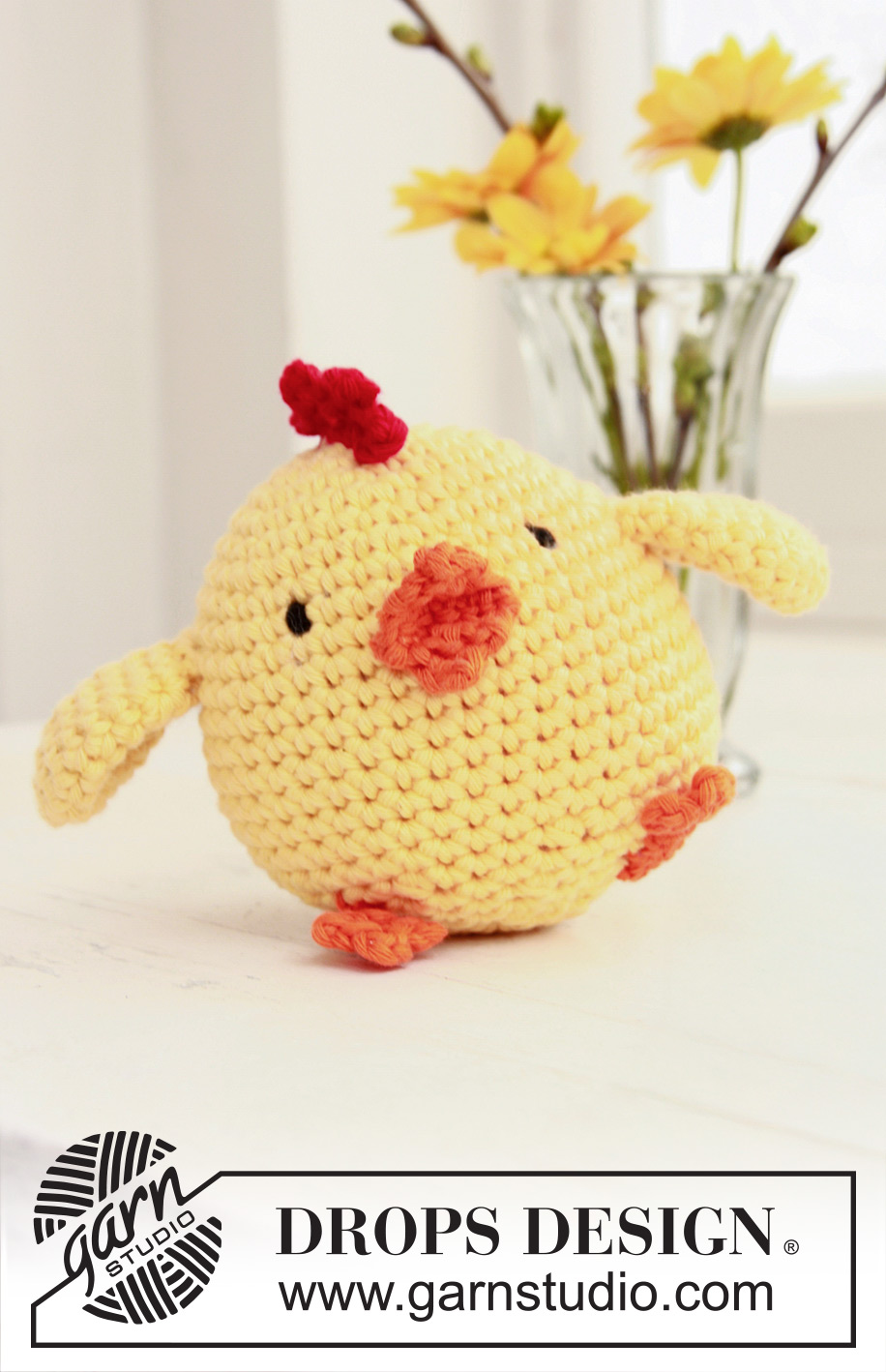Chicken Little / DROPS Extra 0-769 - Poule de Pâques DROPS au crochet, en Paris.