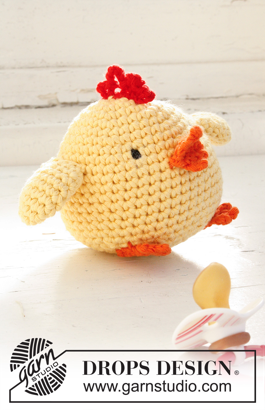 Chicken Little / DROPS Extra 0-769 - Poule de Pâques DROPS au crochet, en Paris.