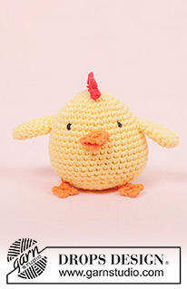 Chicken Little / DROPS Extra 0-769 - Poule de Pâques DROPS au crochet, en Paris.