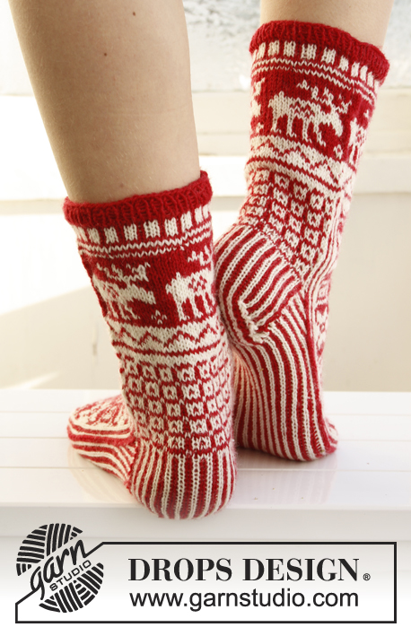 Christmas Socks & Slippers / DROPS Extra 0-789