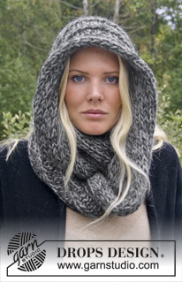 DROPS Extra 0-965 - Knitted DROPS neck warmer in ”DROPS ♥ YOU #4” or ”Nepal”.