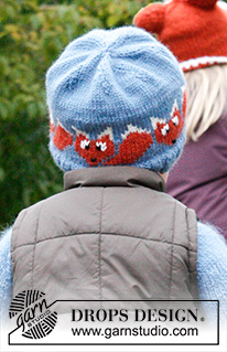 DROPS Extra 0-982 - Knitted  hat for children in DROPS Lima. Piece is worked with  fox pattern.
Size 3 - 12 years