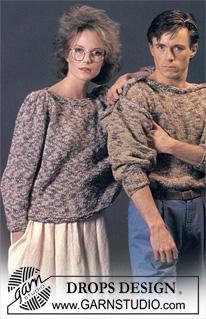 DROPS 1-2 - DROPS jumper with raglan sleeves in “Marrakech”. Size M.