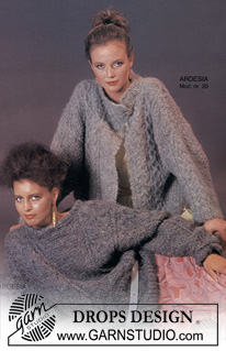 DROPS 1-20 - DROPS jacket in Aran pattern in “Ardesia”. Size M.