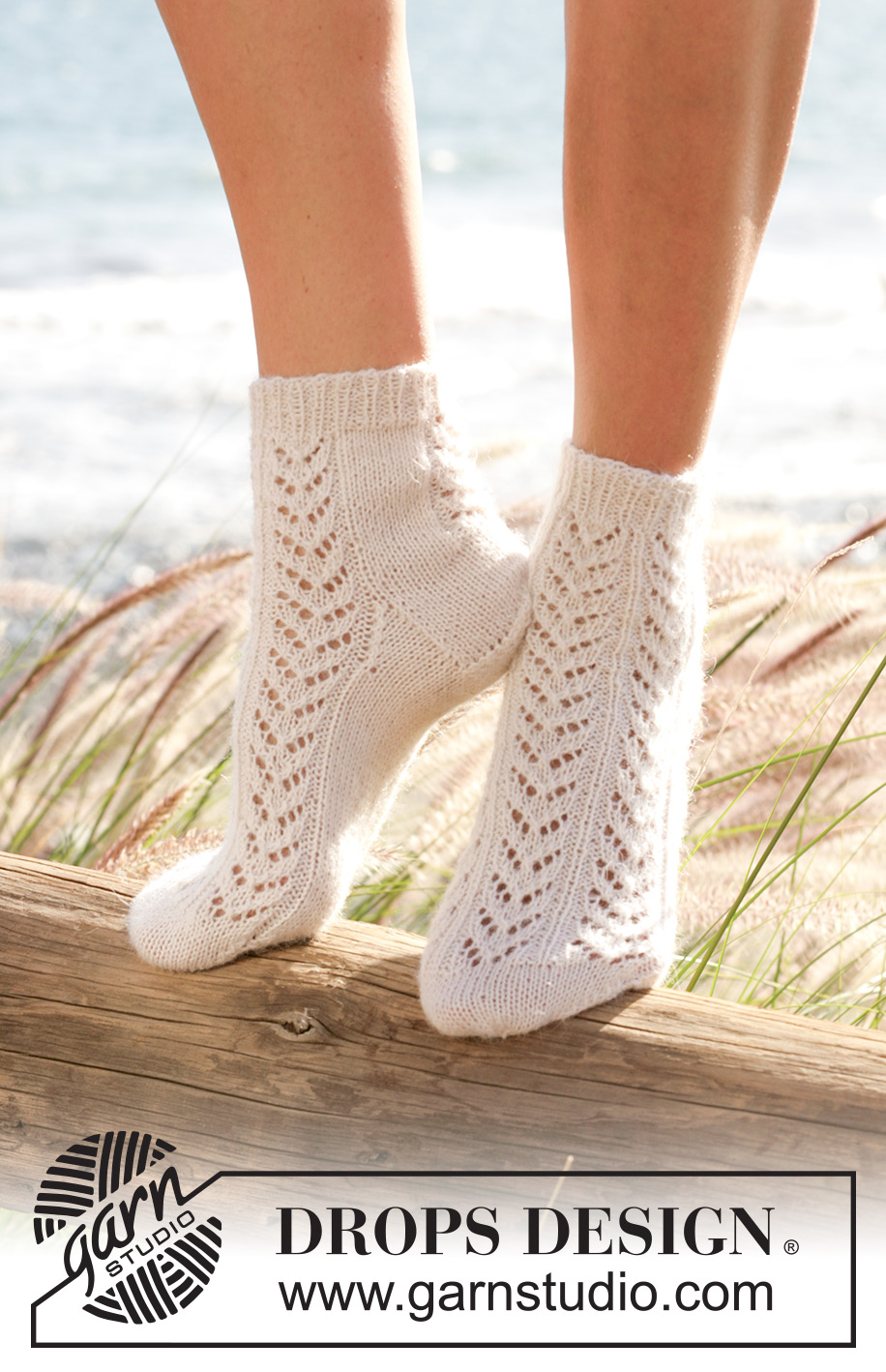 Ingrid's Socks / DROPS 100-18 - DROPSi pitsmustriga sokid lõngast “Alpaca”. Suurused 35 kuni 43.
