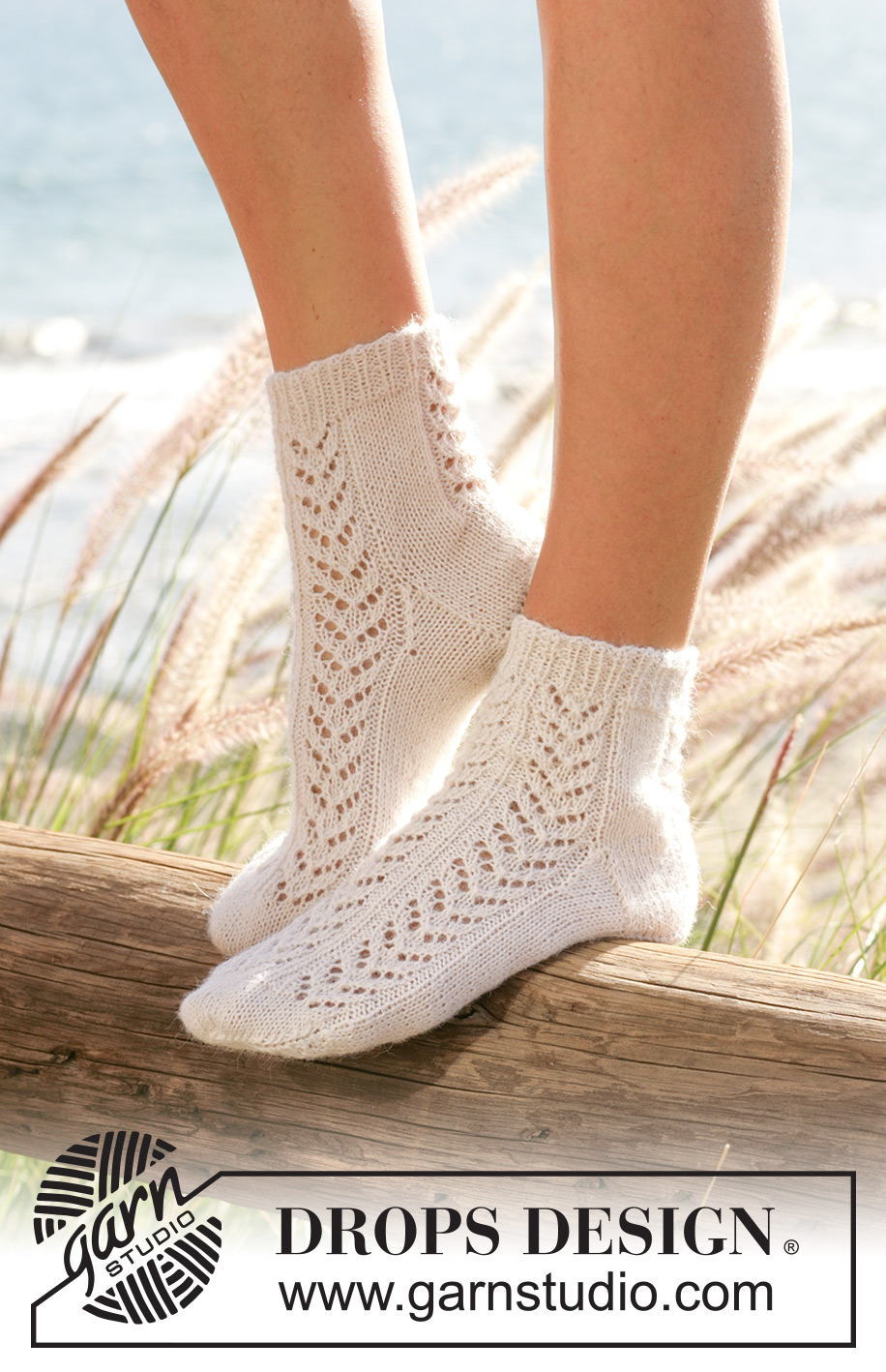 Ingrid's Socks / DROPS 100-18 - DROPSi pitsmustriga sokid lõngast “Alpaca”. Suurused 35 kuni 43.