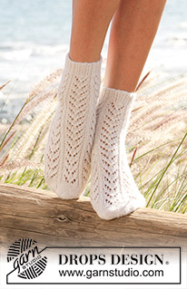 Ingrid's Socks / DROPS 100-18 - DROPSi pitsmustriga sokid lõngast “Alpaca”. Suurused 35 kuni 43.