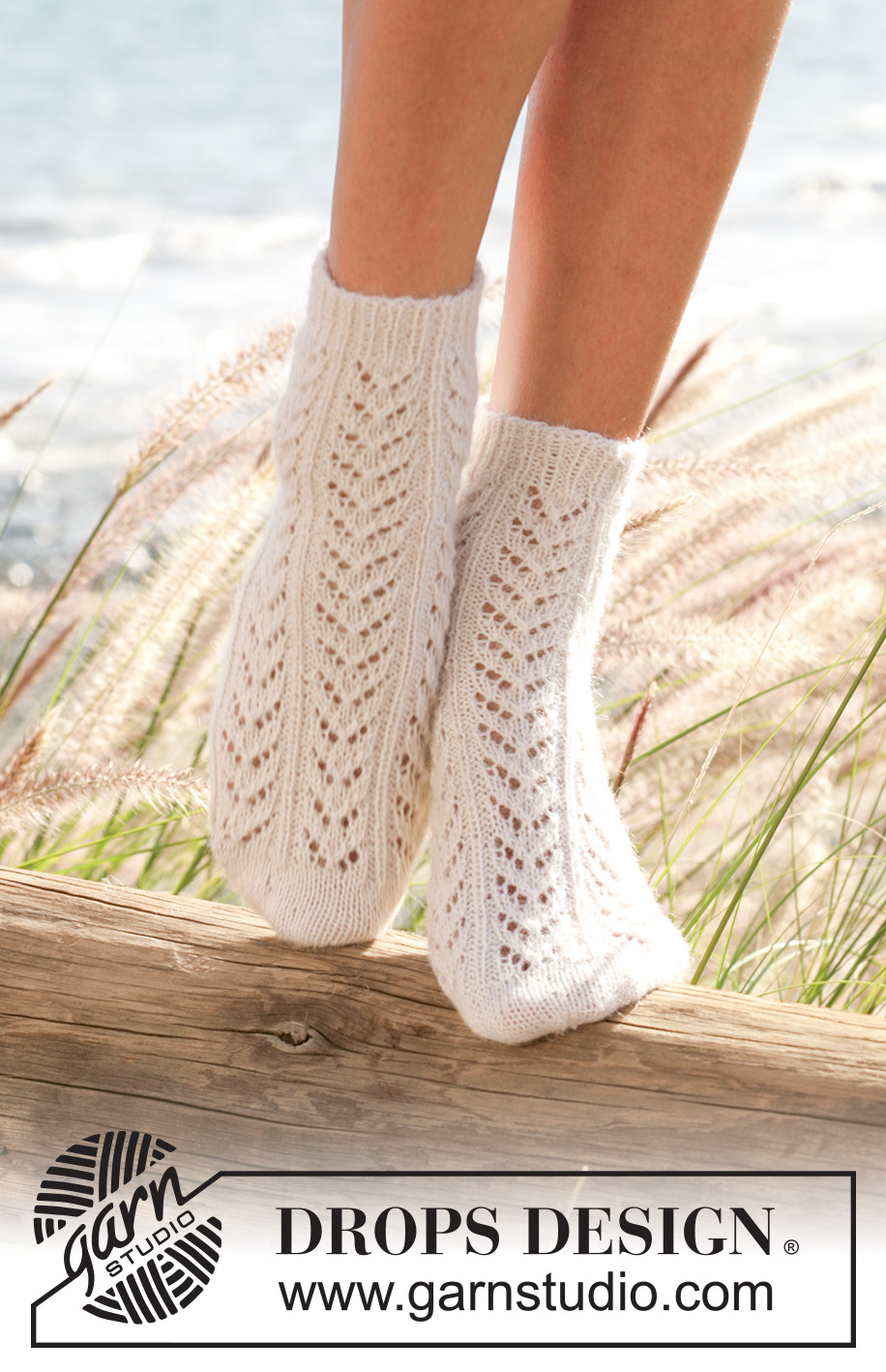 Ingrid's Socks / DROPS 100-18 - DROPSi pitsmustriga sokid lõngast “Alpaca”. Suurused 35 kuni 43.