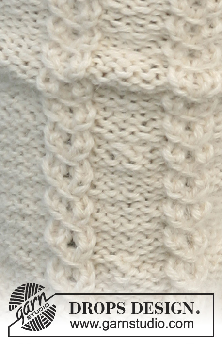DROPS 102-14 - DROPS Beinstulpen mit Zöpfen in doppeltem „Alpaca“