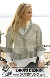 DROPS 104-16 - DROPS Vest van 2 draden ”Alpaca” en gehaakte kanten randen. Maat S t/m XXXL.