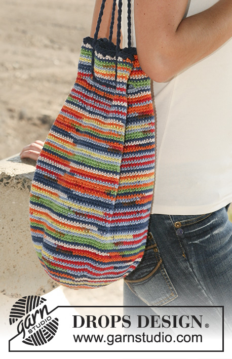 Paint the Desert / DROPS 107-36 - Sombrero y bolso DROPS, en ganchillo, en “Muskat Soft”.