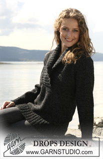 DROPS 108-21 - DROPS Genser med stor krage i 2 tråder ”Alpaca”. Str S - XXXL.