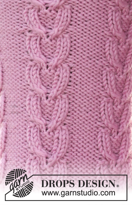 Show Stopper / DROPS 108-39 - DROPS palmikkosukat ”Merino”- tai ”Karisma”-langasta.
