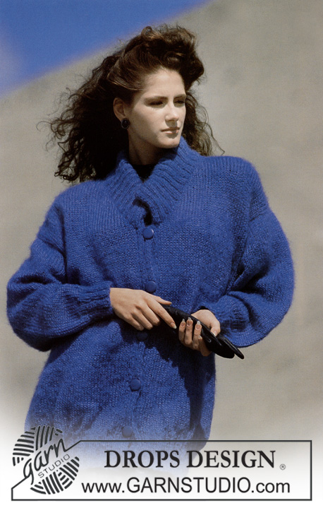 DROPS 11-13 - DROPS long jacket in “Vienna”. Size S – L.