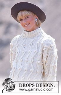 Snøkuler / DROPS 11-4 - DROPS jumper with bobble pattern in “Alaska” or Air