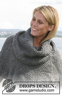 Loch Lomond / DROPS 110-14 - DROPS neck warmer in moss st in ”Snow”. Size S - XXXL. Yarn alternative “Polaris”