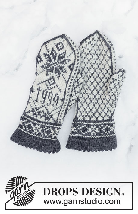 DROPS 110-38 - Knitted DROPS mittens for men with pattern in ”Karisma”. Yarn alternative ”Merino Extrafine”.