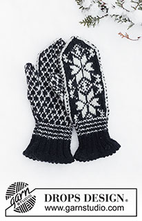 DROPS 110-39 - Selbuvantar med nordiskt mönster till herr i DROPS Karisma. Kan också stickas i DROPS Merino Extra fine.
