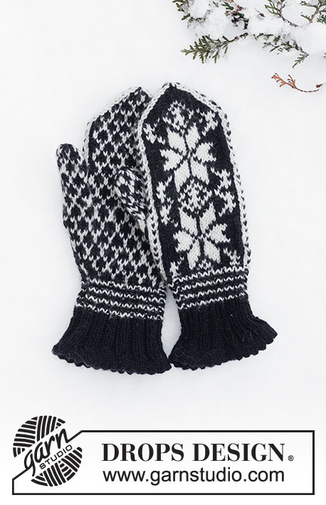DROPS 110-39 - Selbuvantar med nordiskt mönster till herr i DROPS Karisma. Kan också stickas i DROPS Merino Extra fine.