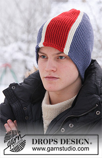 Wear Your Colours / DROPS 110-46 -  
DROPS nro 110-16 
	Poikittain neulotut DROPS lippupipot ”Karisma”-langasta. Nämä voidaan neuloa myös ”Merino”-langasta. Kaulaliina ”Alaska”-langasta.