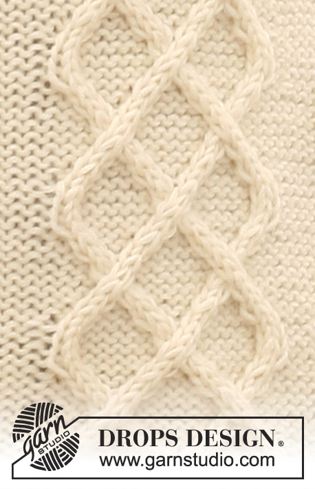 Sweetest Sally / DROPS 116-2 - DROPS palmikkopusero ”Classic Alpaca”- tai Puna- ja ”Kid-Silk” -langoista. Koot S-XXXL.